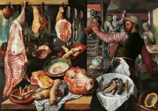 Butcher's Stall, 1568. Creator: Beuckelaer, Joachim (ca. 1533-1574)