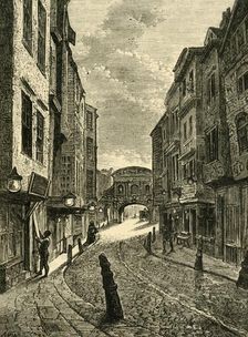 Butcher's Row in 1800 (1881). Creator: Unknown