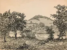Butler's Hill, Brookville (recto), about 1900. Creator: John Ottis Adams