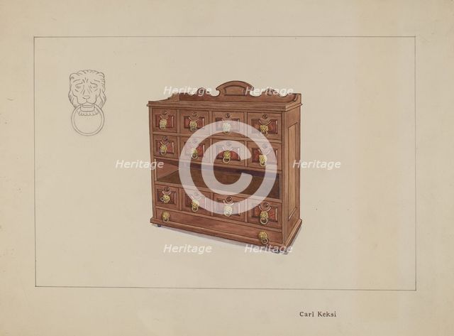 Butler's Table, c. 1936. Creator: Carl Keksi.