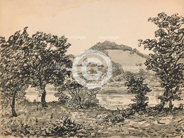 Butler's Hill, Brookville (recto), about 1900. Creator: John Ottis Adams.