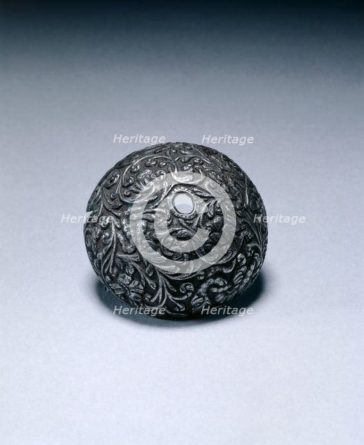 Butt-Cap from a Flintlock Pistol, c. 1650-1660. Creator: Unknown.