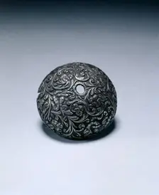 Butt-Cap from a Flintlock Pistol, c. 1650-1660. Creator: Unknown