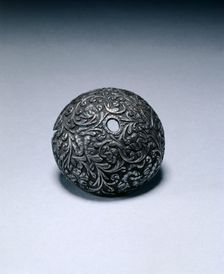 Butt-Cap from a Flintlock Pistol, c. 1650-1660. Creator: Unknown