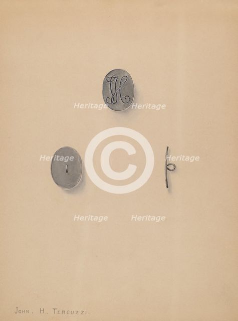 Button, 1935/1942. Creator: John H. Tercuzzi.