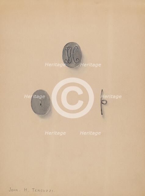Button, 1935/1942. Creator: John H. Tercuzzi.