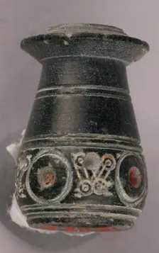Button or Bead, Iran, 8th-10th century. Creator: Unknown