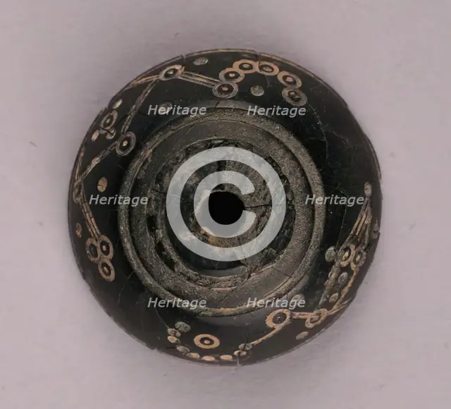 Button or Bead, Iran, 9th-10th century. Creator: Unknown.