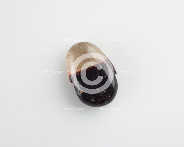 Button bead pendant (one-half of), Ptolemaic Dynasty, 4th century BCE. Creator: Unknown.