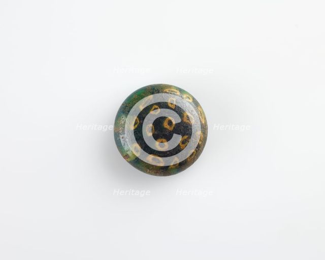 Button bead, Ptolemaic Dynasty to Roman Period, 305 BCE-14 CE. Creator: Unknown.