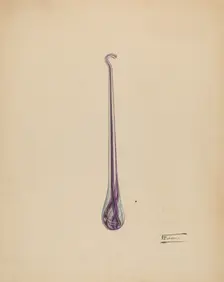 Button Hook, c. 1938. Creator: Frank Fumagalli