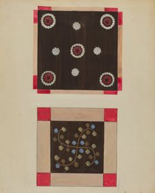 Button Rug, c. 1936. Creator: Jules Lefevere