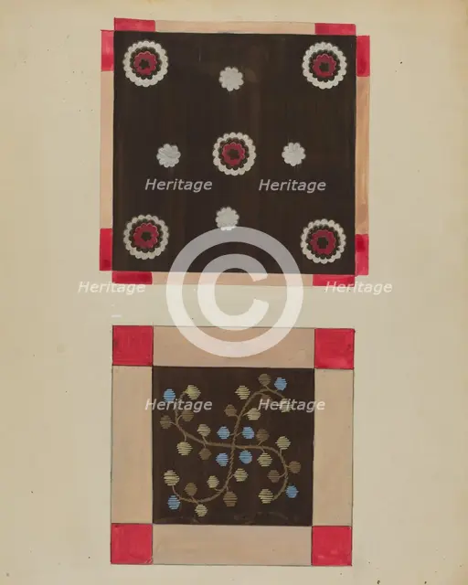 Button Rug, c. 1936. Creator: Jules Lefevere.