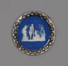 Button with Choice of Hercules, Burslem, Late 18th century. Creator: Wedgwood