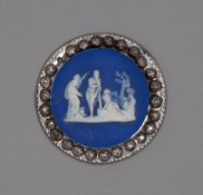 Button with Choice of Hercules, Burslem, Late 18th century. Creator: Wedgwood