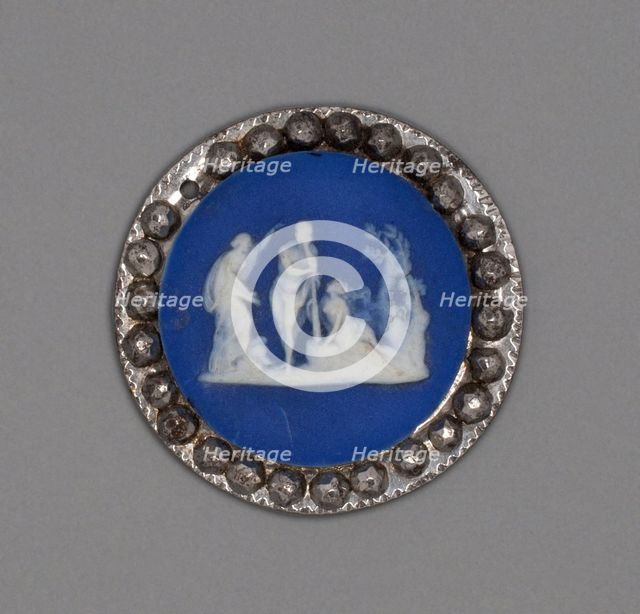 Button with Choice of Hercules, Burslem, Late 18th century. Creator: Wedgwood.