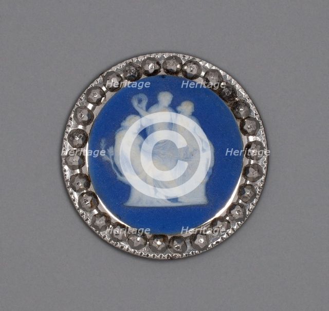 Button with Sacrifice to Hygieia, Burslem, Late 18th century. Creator: Wedgwood.