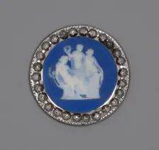Button with Sacrifice to Hygieia, Burslem, Late 18th century. Creator: Wedgwood