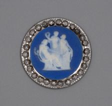 Button with Sacrifice to Hygieia, Burslem, Late 18th century. Creator: Wedgwood
