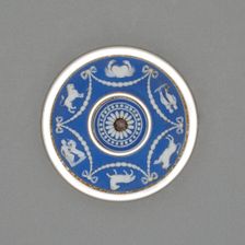 Button with Signs of the Zodiac, Burslem, Late 18th century. Creator: Wedgwood