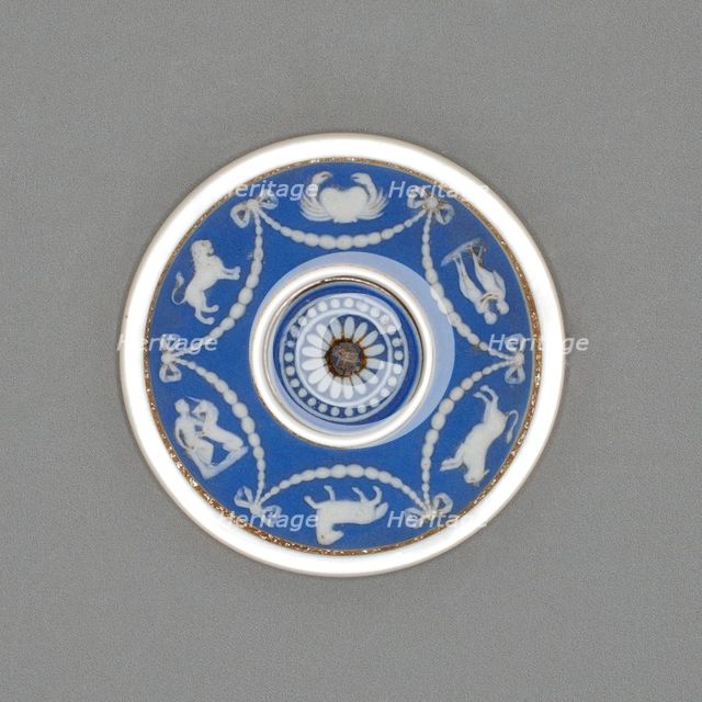 Button with Signs of the Zodiac, Burslem, Late 18th century. Creator: Wedgwood.