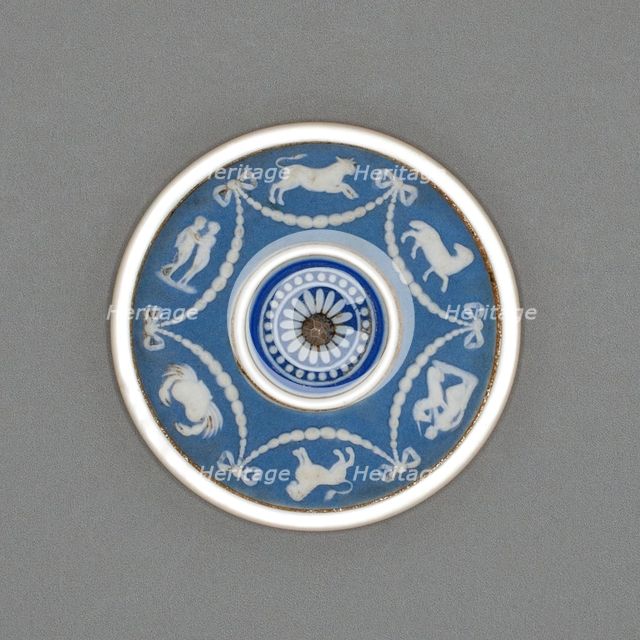 Button with Signs of the Zodiac, Burslem, Late 18th century. Creator: Wedgwood.
