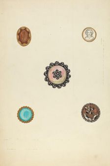 Buttons, 1935/1942. Creator: Mary Fitzgerald