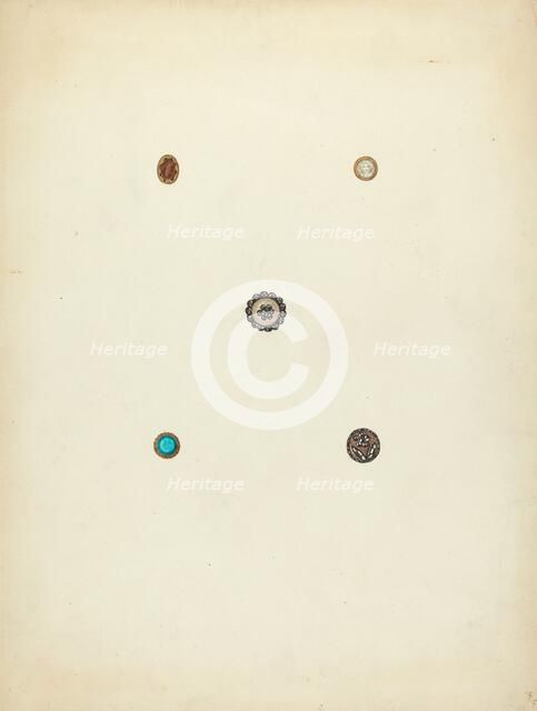 Buttons, 1935/1942. Creator: Charlotte Winter.