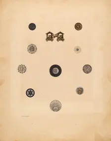 Buttons, 1937. Creator: Isidore Steinberg