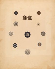 Buttons, 1937. Creator: Isidore Steinberg