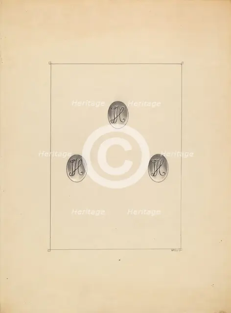 Buttons, c. 1936. Creator: Michael Fenga.