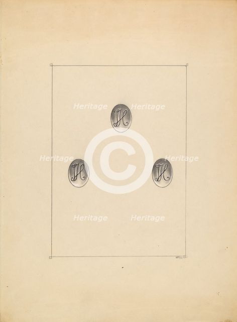 Buttons, c. 1936. Creator: Michael Fenga.