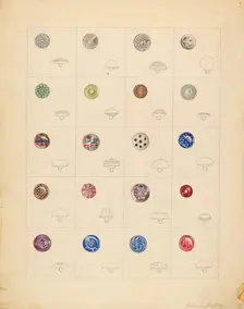 Buttons, c. 1937. Creator: Gertrude Lemberg