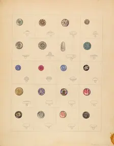 Buttons, c. 1937. Creator: Gertrude Lemberg