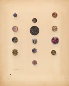 Buttons, c. 1937. Creator: Isidore Steinberg