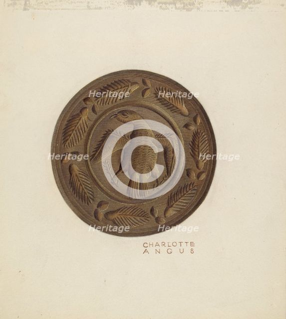 Butter Mold, 1935/1942. Creator: Charlotte Angus.