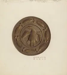 Butter Mold, 1935/1942. Creator: Charlotte Angus
