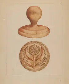 Butter Mold, 1935/1942. Creator: Anthony Zuccarello