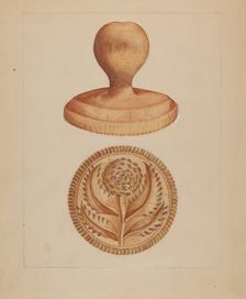 Butter Mold, 1935/1942. Creator: Anthony Zuccarello