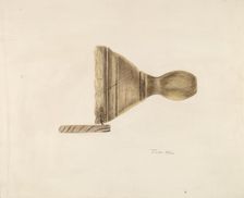 Butter Mold, 1935/1942. Creator: John Hall