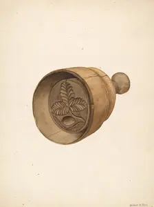 Butter Mold, 1935/1942. Creator: Wilbur M Rice
