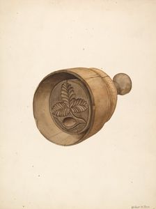 Butter Mold, 1935/1942. Creator: Wilbur M Rice