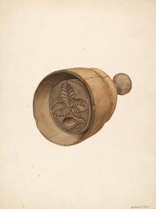 Butter Mold, 1935/1942. Creator: Wilbur M Rice