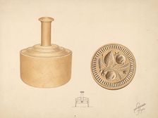 Butter Mold - Burr Design, c. 1937. Creator: Lawrence Flynn