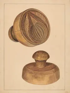 Butter Mold, c. 1936. Creator: Michael Dadante