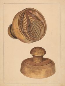 Butter Mold, c. 1936. Creator: Michael Dadante