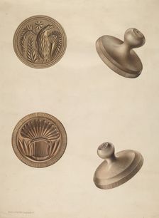 Butter Mold, c. 1937. Creator: Wellington Blewett