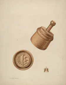 Butter Mold, c. 1937. Creator: Wellington Blewett