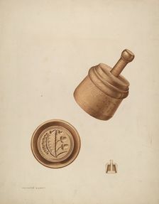 Butter Mold, c. 1937. Creator: Wellington Blewett