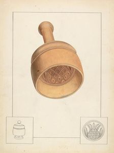 Butter Mold, c. 1937. Creator: Wilbur M Rice